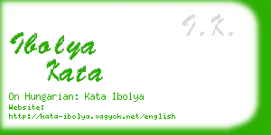 ibolya kata business card